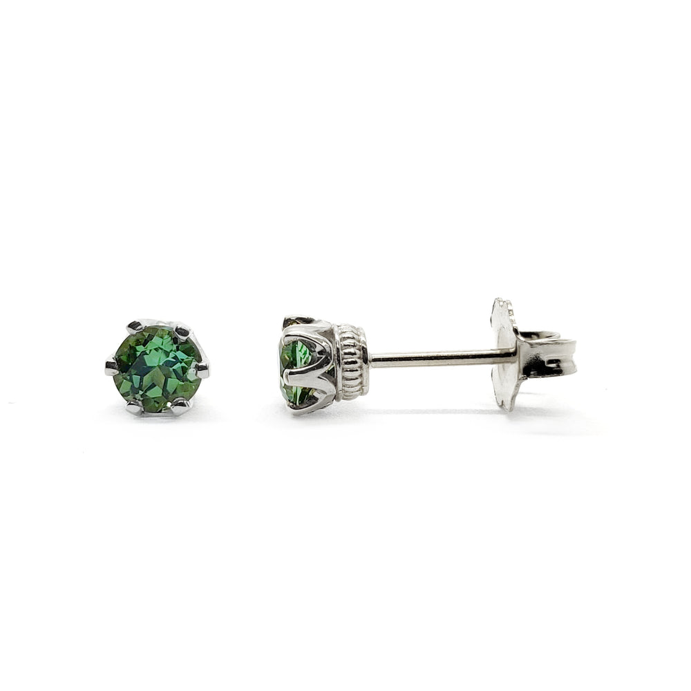 Green Tourmaline Stud Earrings | Era Design Vancouver Canada