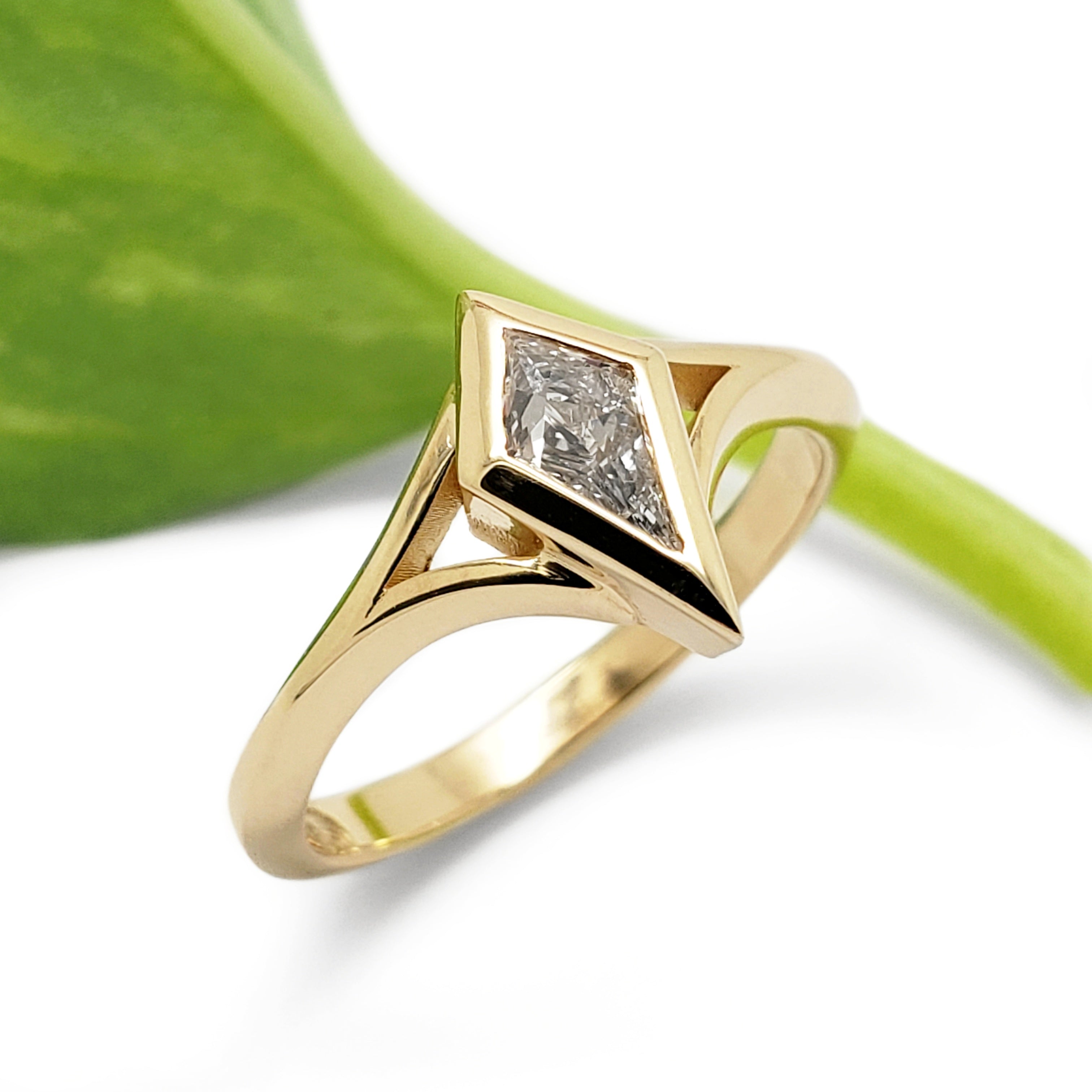 Kite Diamond Engagement Ring | Era Design Vancouver Canada