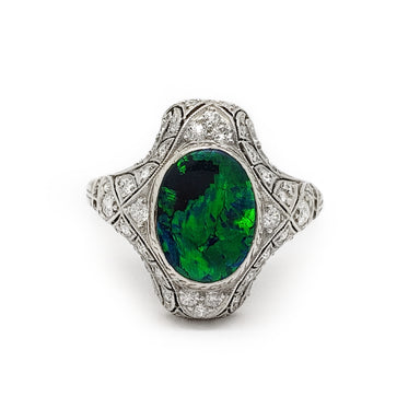 Vintage Opal Diamond Ring | Era Design Vancouver Canada