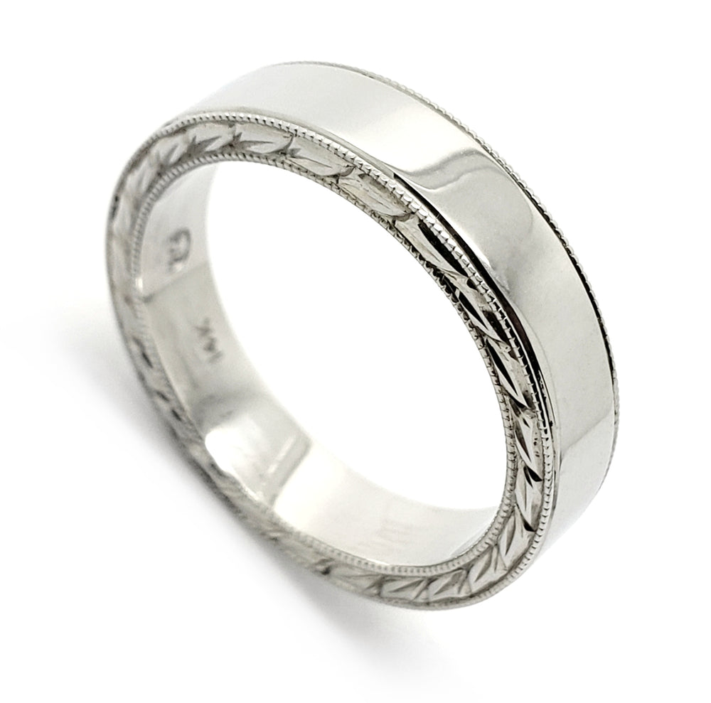 White Gold Wedding Ring | Era Design Vancouver Canada