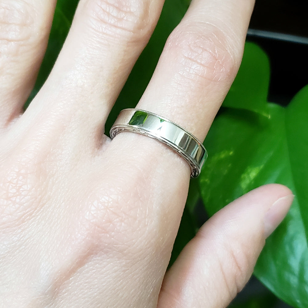 White Gold Wedding Ring | Era Design Vancouver Canada