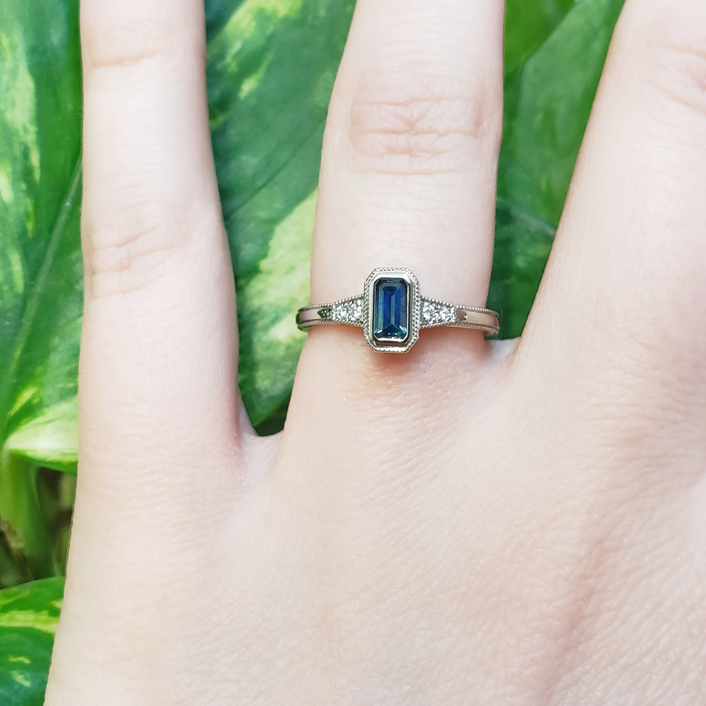 Montana Sapphire Engagement Ring | Era Design Vancouver Canada