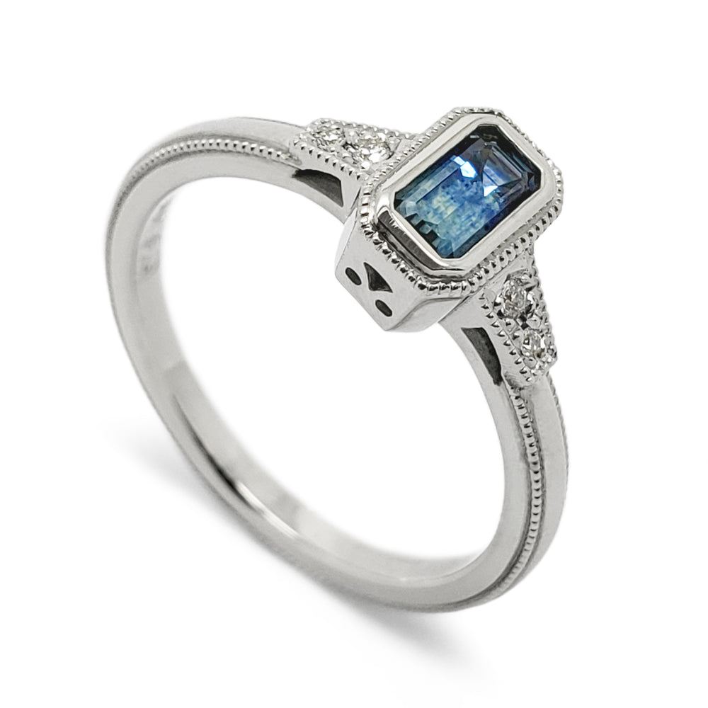 Montana Sapphire Engagement Ring | Era Design Vancouver Canada