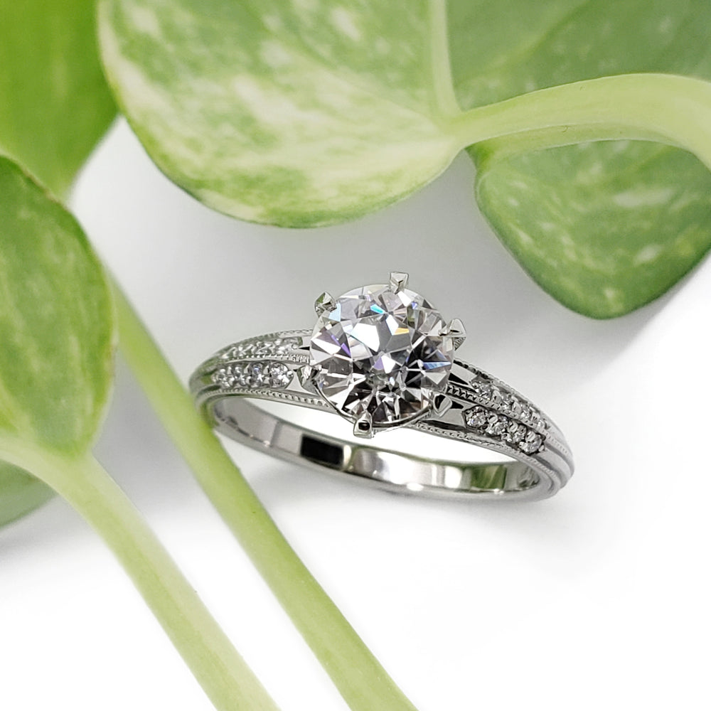 Moissanite Engagement Ring | Era Design Vancouver Canada
