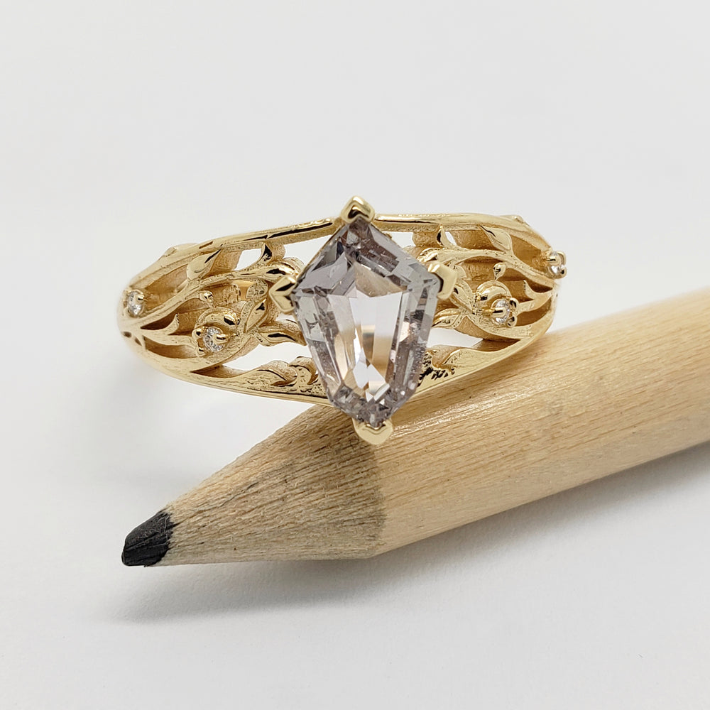 Sapphire and Diamond Engagement Ring | Era Design Vancouver Canada