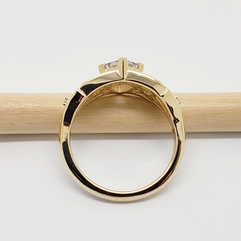 Sapphire and Diamond Engagement Ring | Era Design Vancouver Canada
