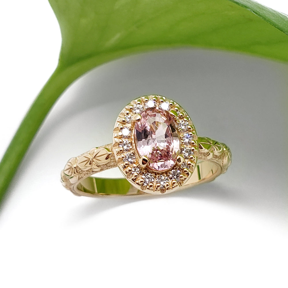 Sapphire and Diamond Engagement Ring | Era Design Vancouver Canada