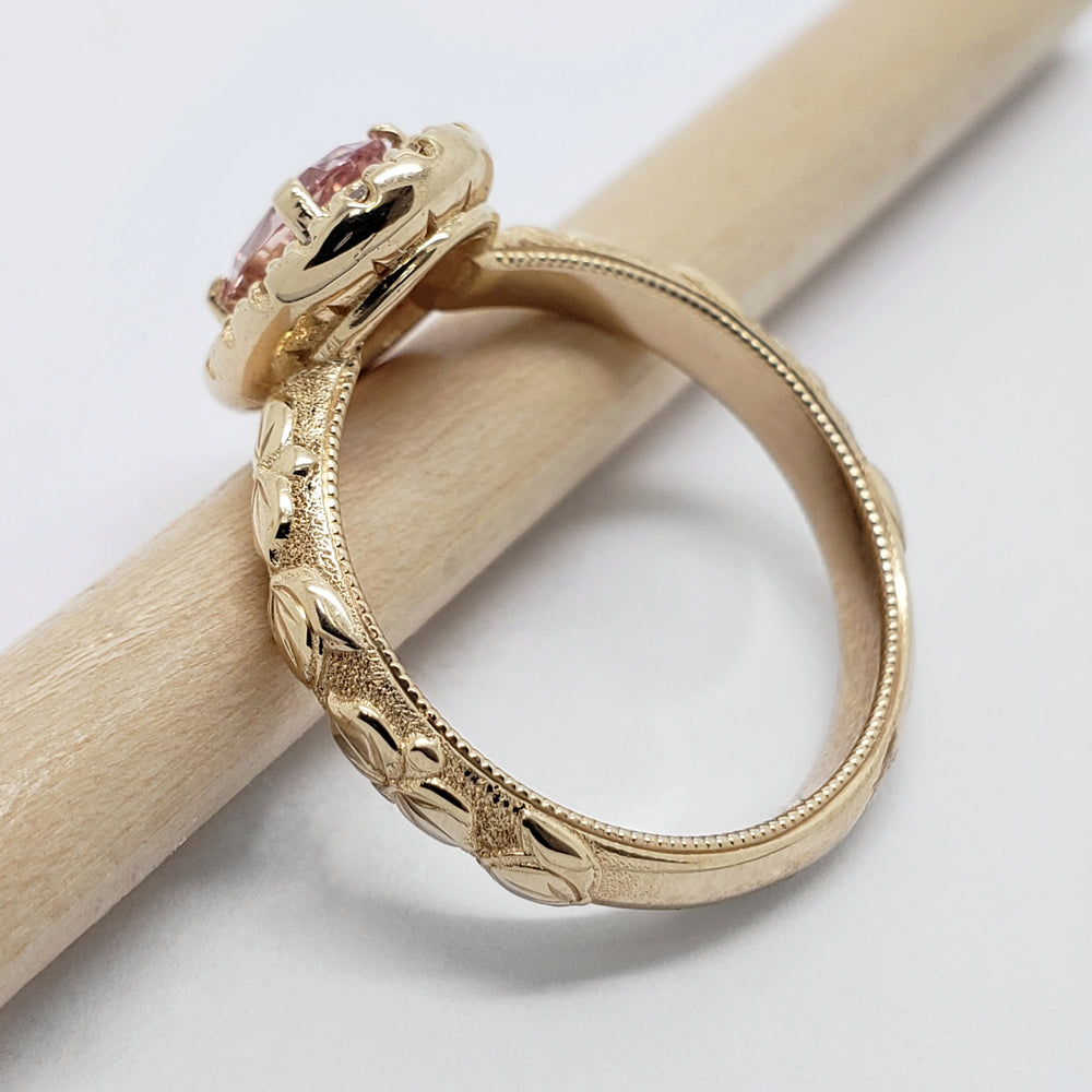 Sapphire and Diamond Engagement Ring | Era Design Vancouver Canada