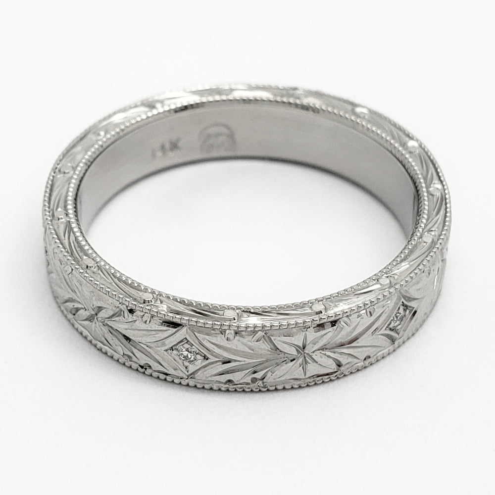 Hand Engraved Wedding Ring | Era Design Vancouver Canada 