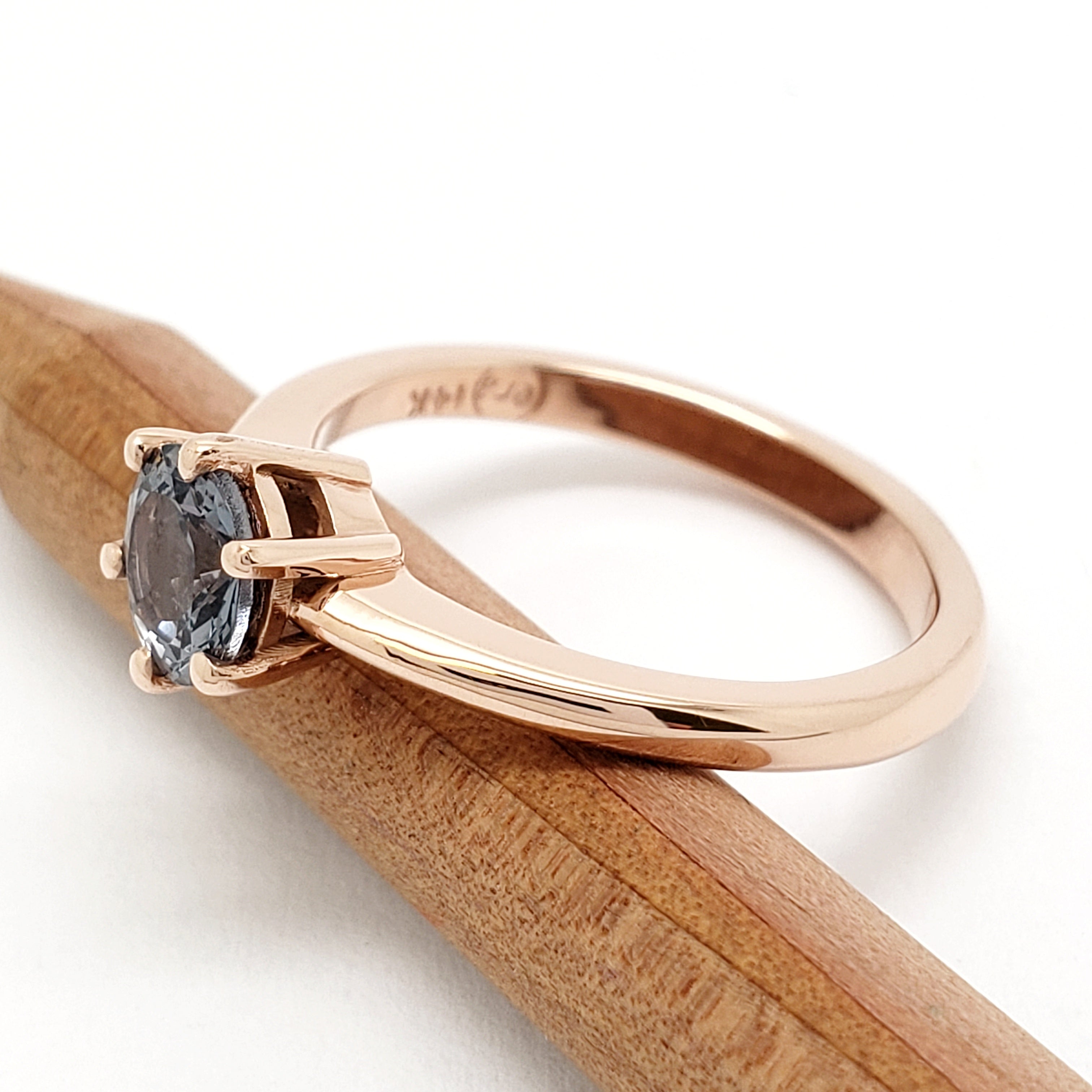Rose Gold Spinel Engagement Ring | Era Design Vancouver Canada