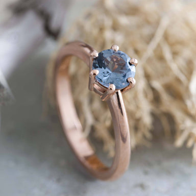 Rose Gold Spinel Engagement Ring | Era Design Vancouver Canada