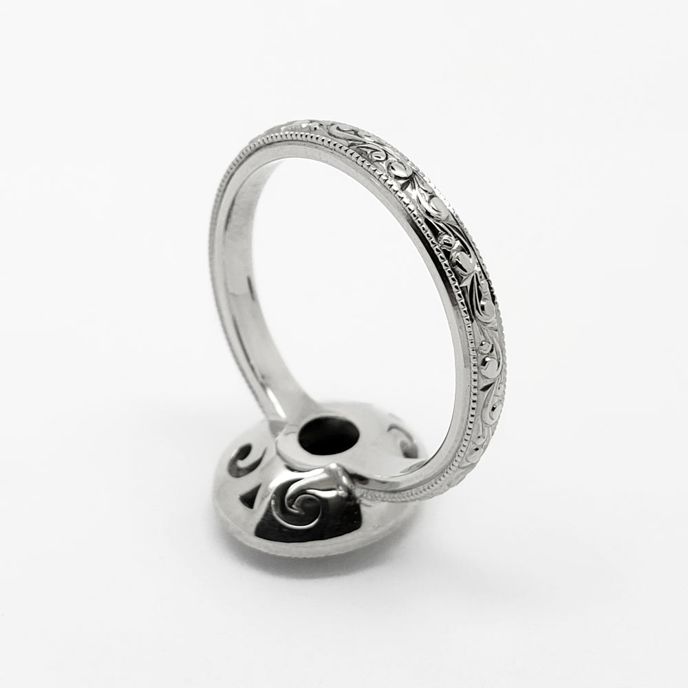 Sapphire and Diamond Engagement Ring | Era Design Vancouver Canada