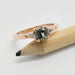 Green Sapphire Moraine Rose Gold Engagement Ring | Era Design Vancouver Canada