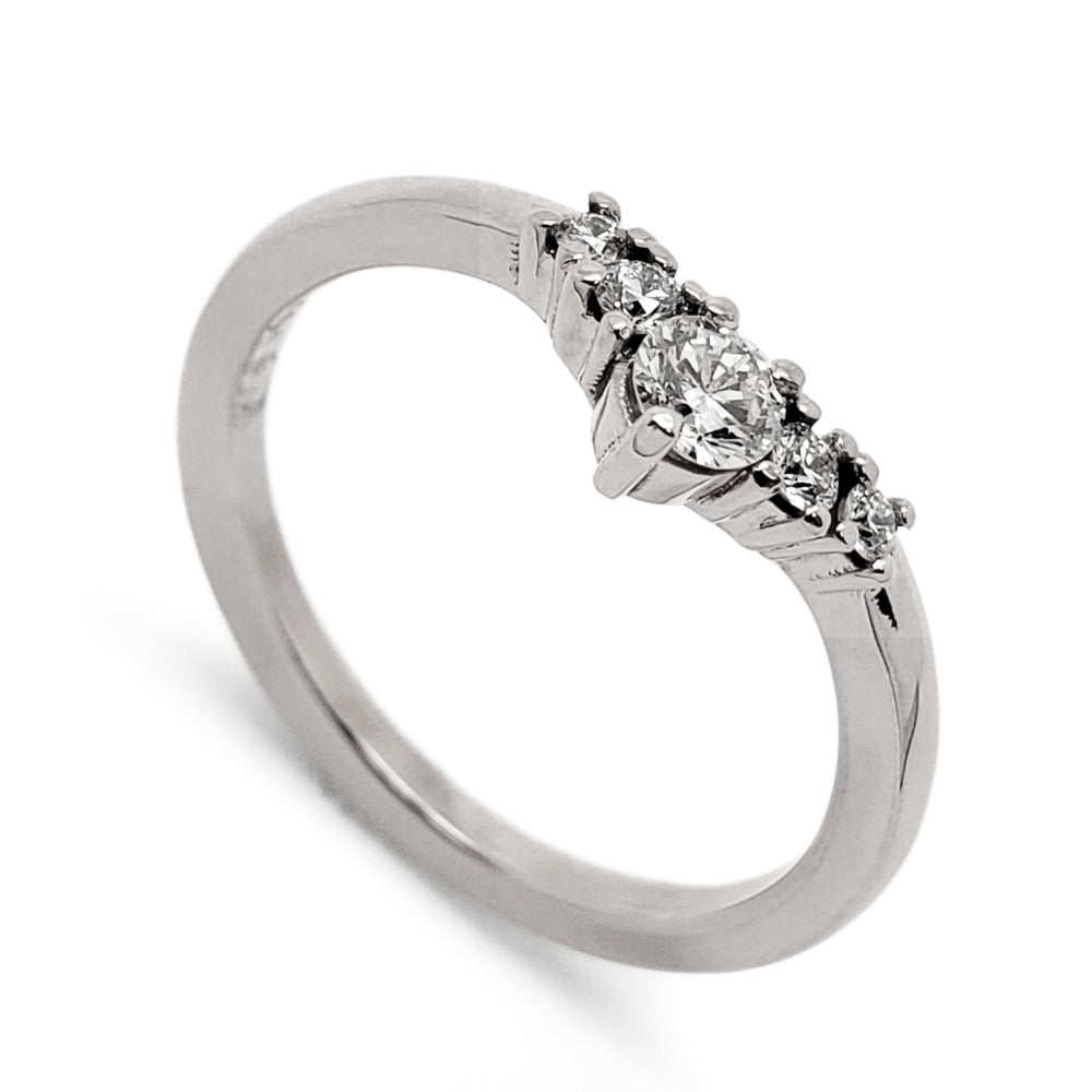 Diamond Chevron Wedding Ring | Era Design Vancouver Canada