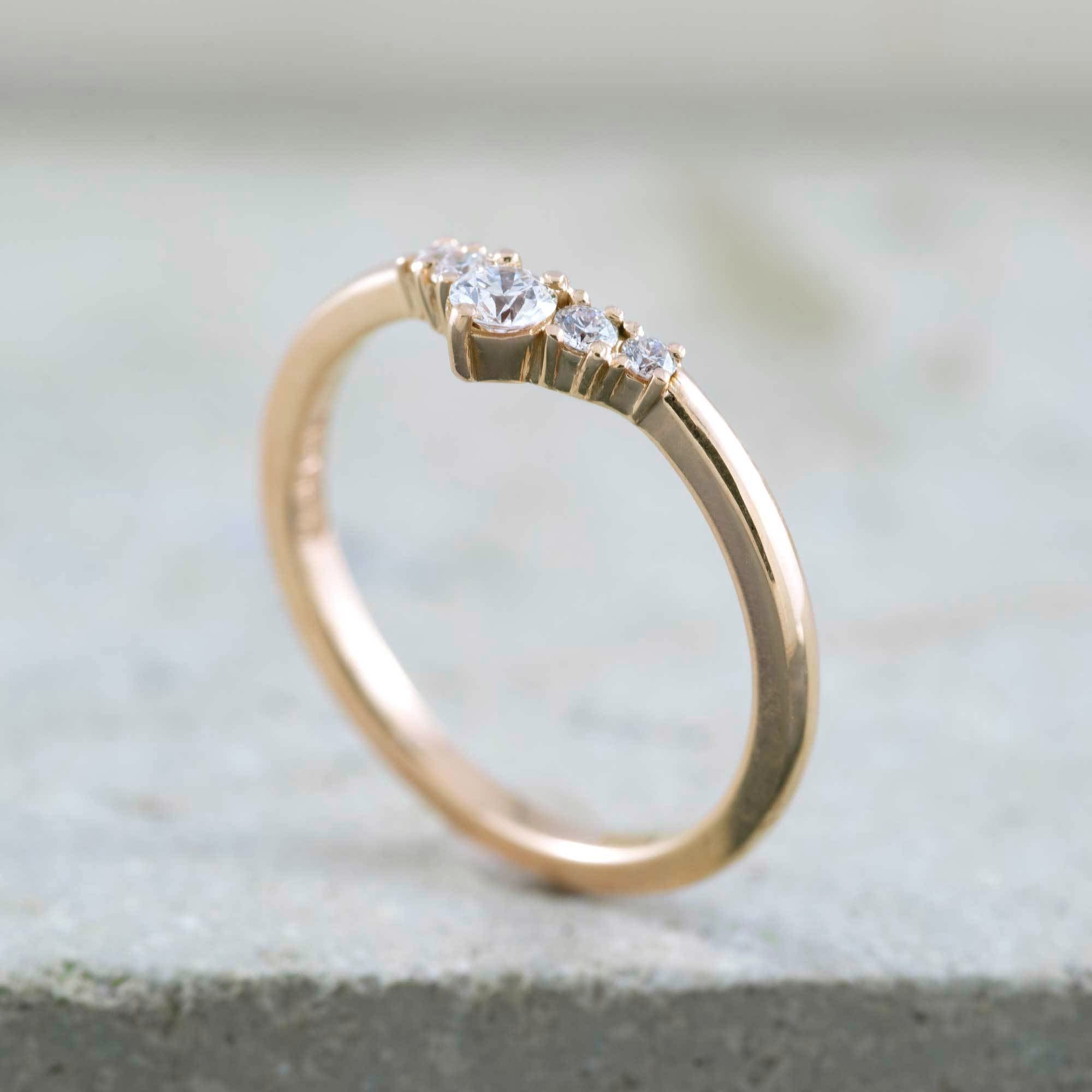 Diamond Chevron Wedding Ring | Era Design Vancouver Canada