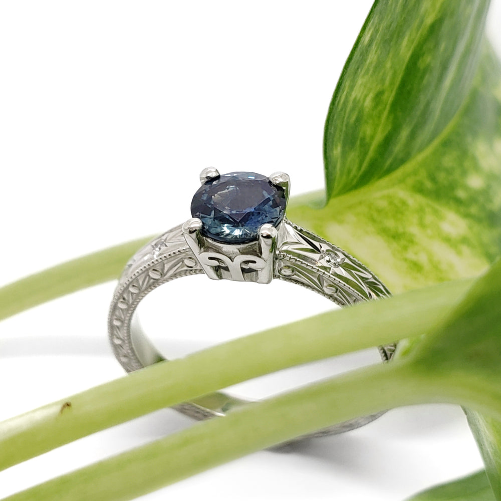Montana Sapphire Engagement Ring | Era Design Vancouver Canada