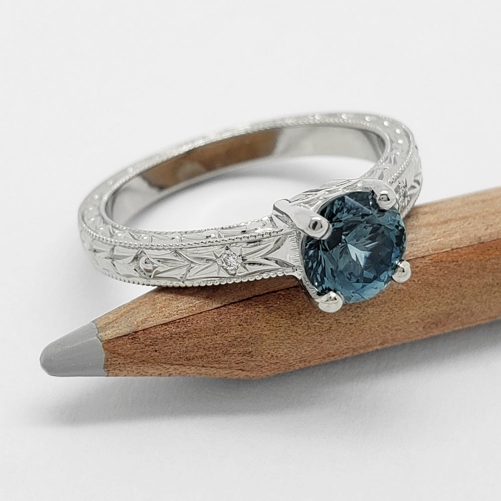 Montana Sapphire Engagement Ring | Era Design Vancouver Canada