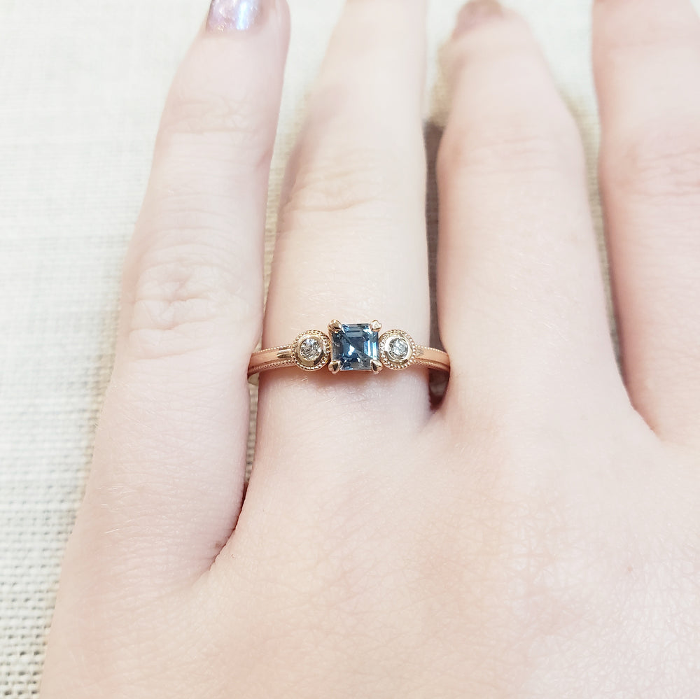 Montana Sapphire Engagement Ring | Era Design Vancouver Canada