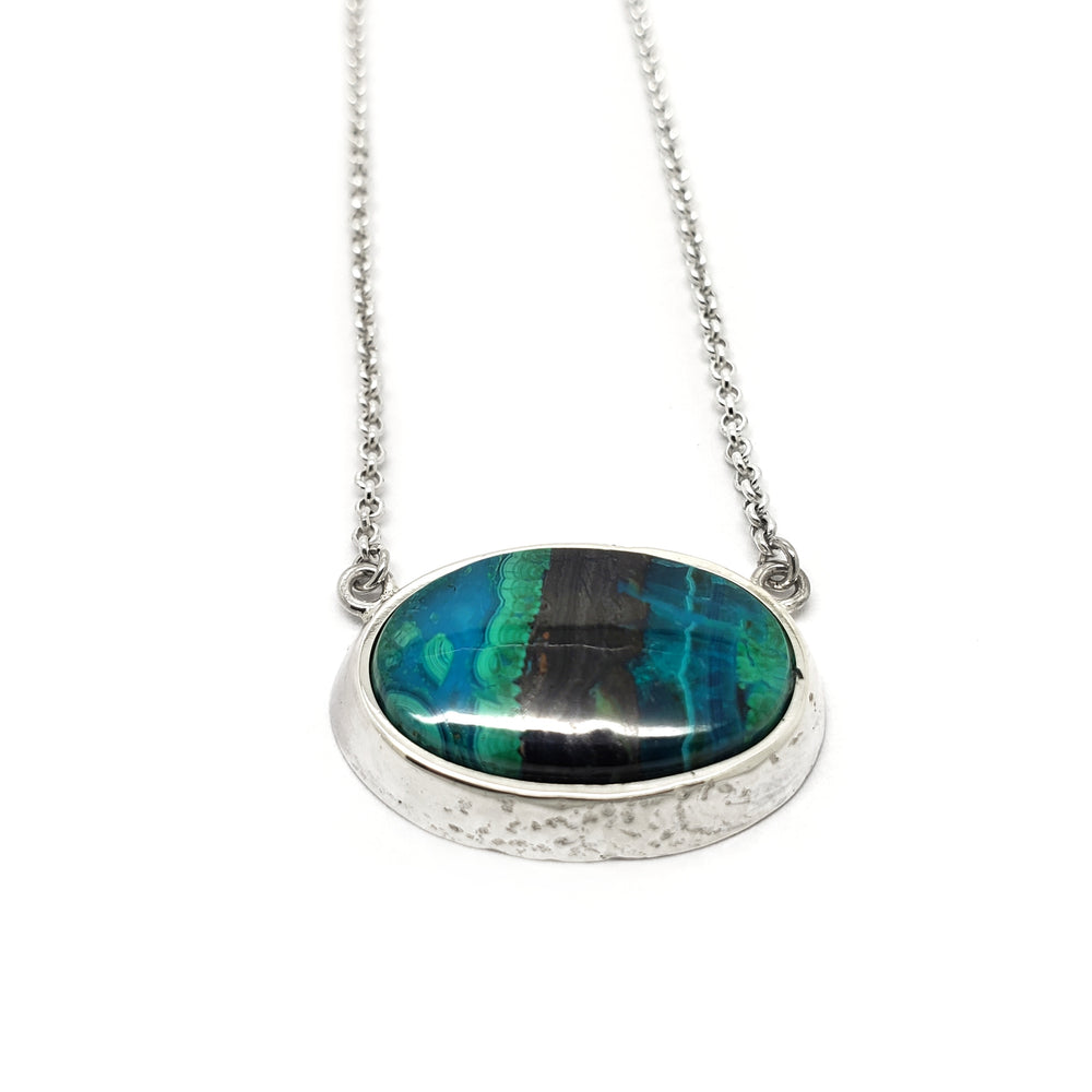 Silver Malachite Necklace