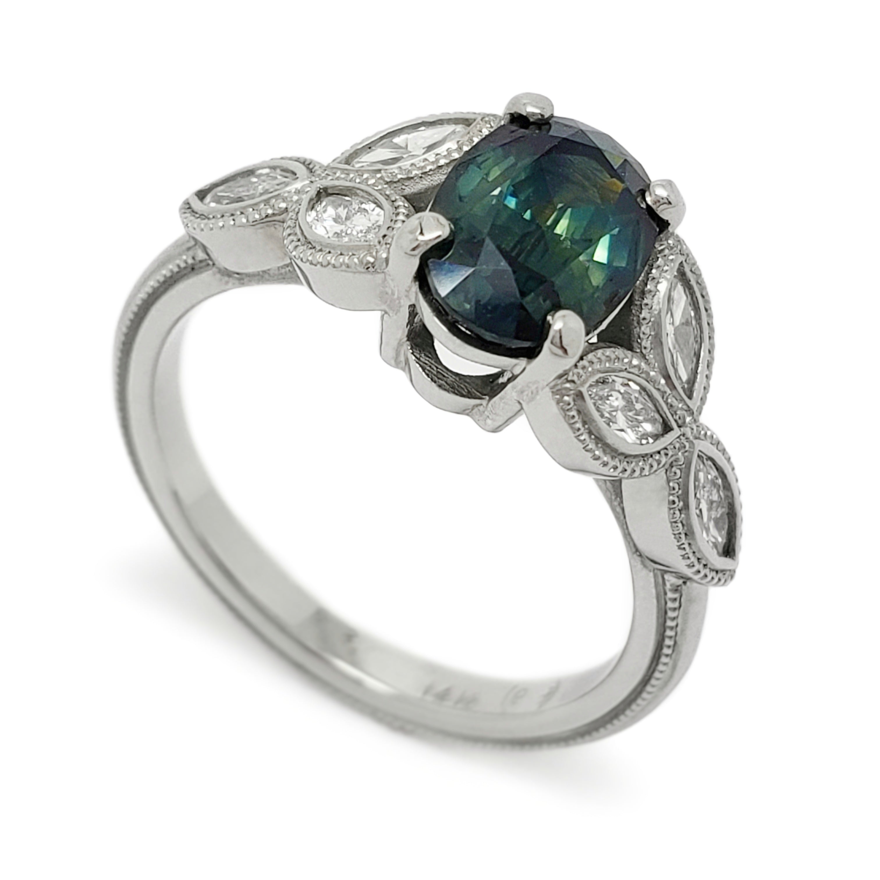Marquise Australis | Teal Sapphire