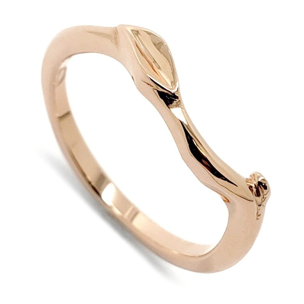 Rose Gold Leafy Wedding Ring | Era Design Vancouver Canada