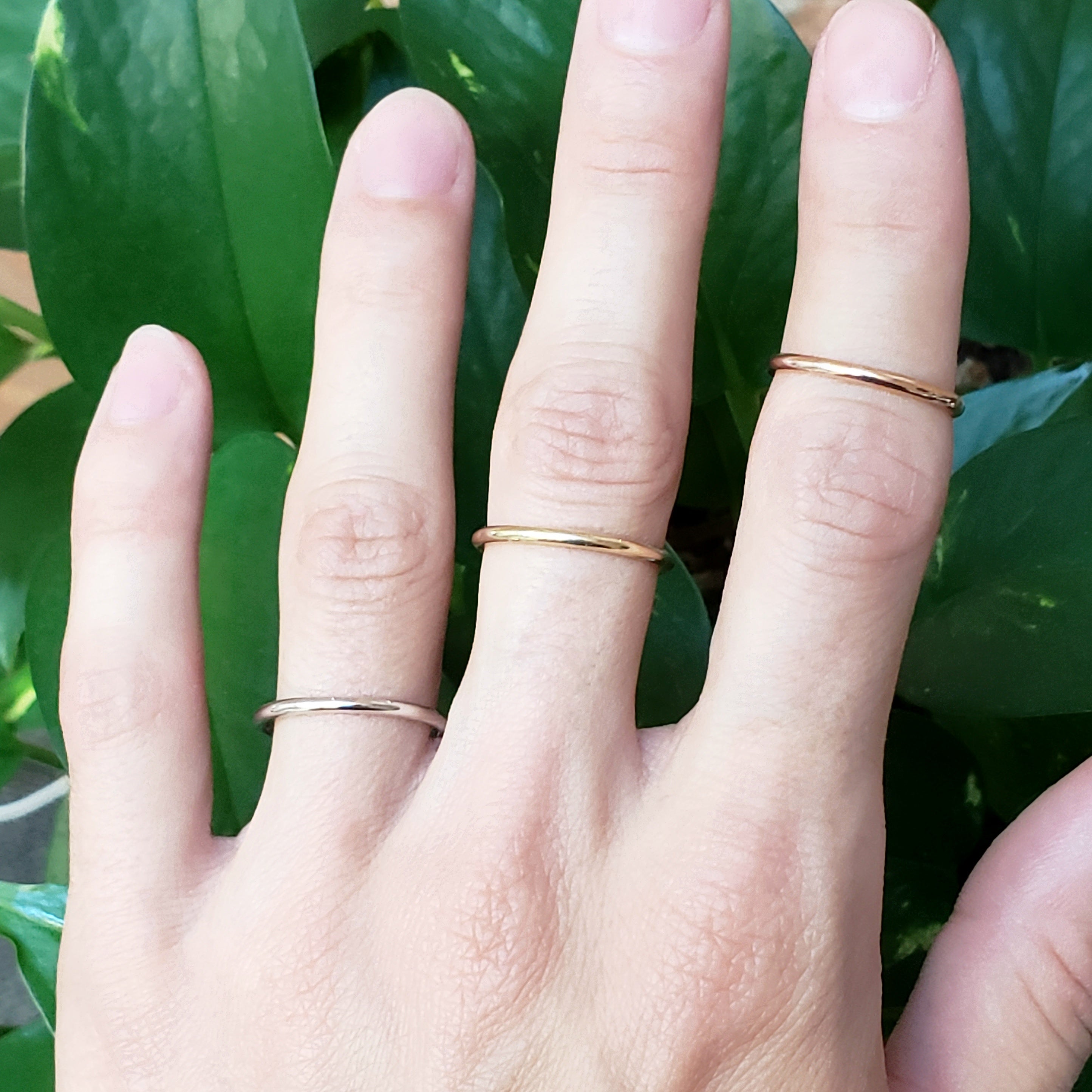 Narrow Gold Wedding Ring | Era Design Vancouver Canada
