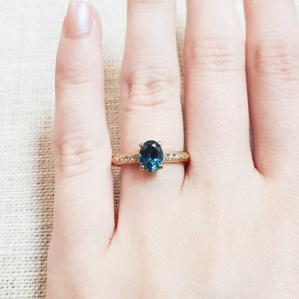 Montana Sapphire Engagement Ring | Era Design Vancouver Canada
