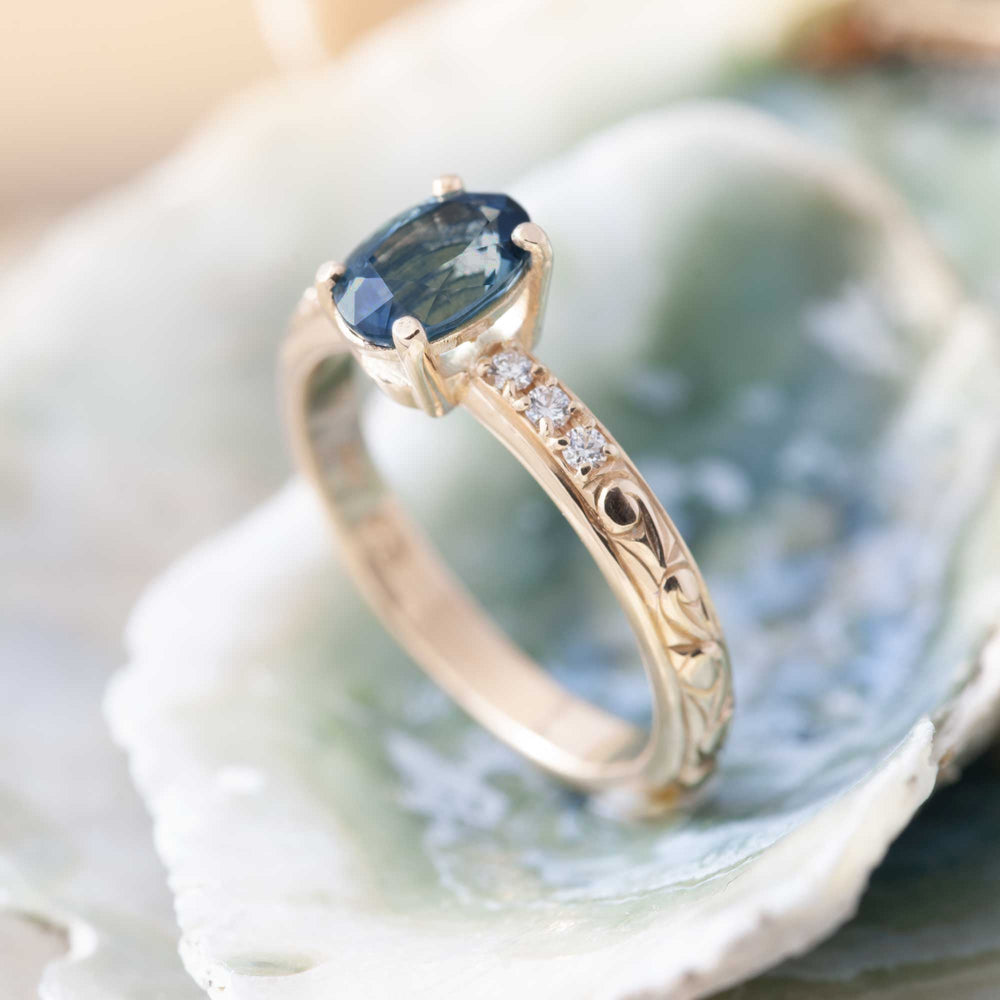 Montana Sapphire Engagement Ring | Era Design Vancouver Canada