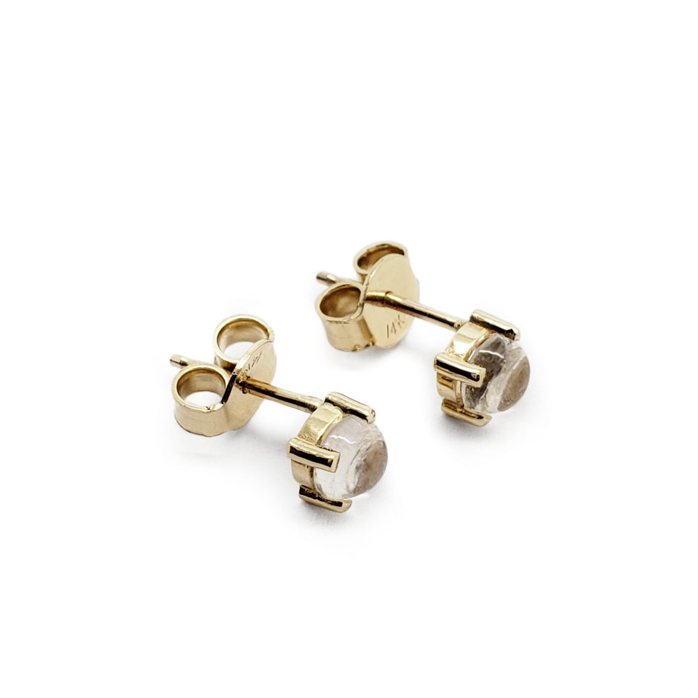 Moonstone Stud Earrings | Era Design Vancouver Canada