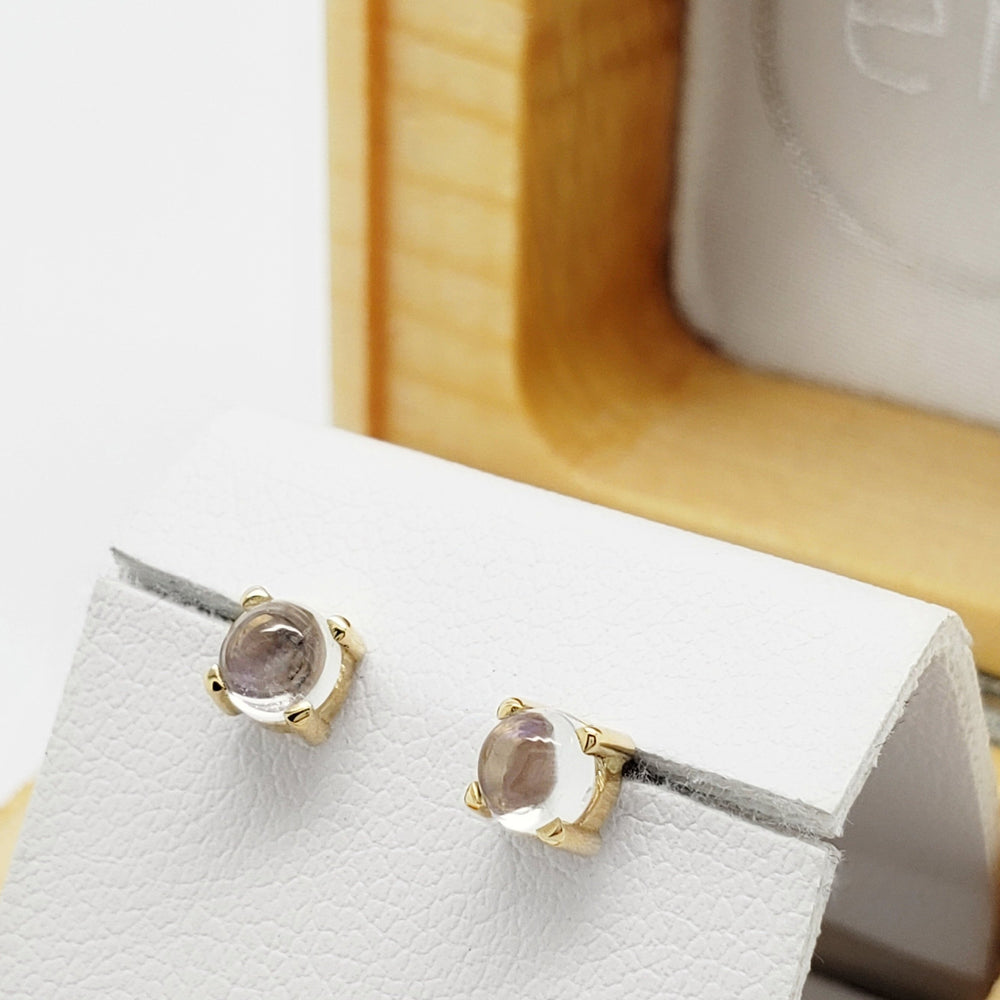 Moonstone Stud Earrings | Era Design Vancouver Canada