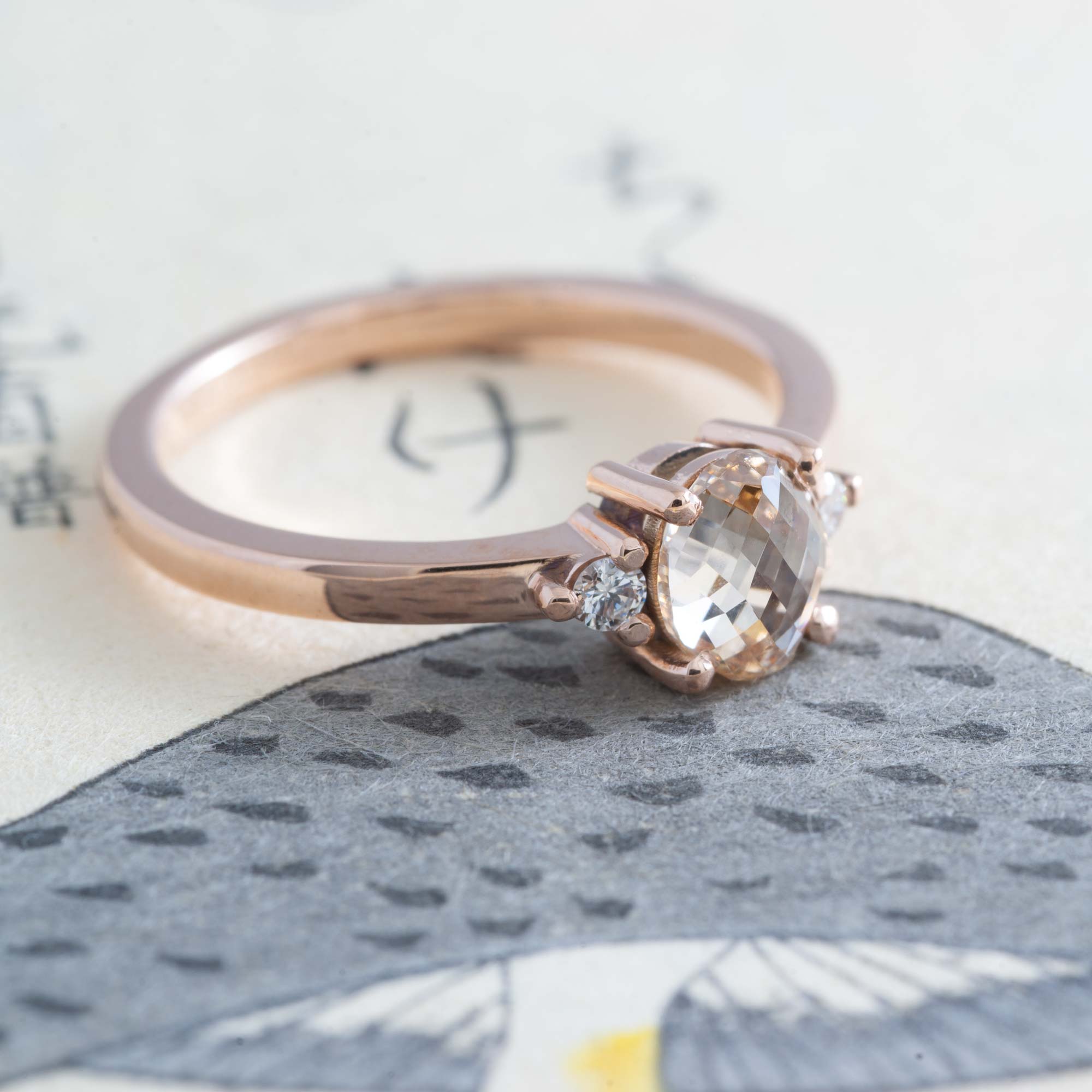 Three Stone Engagement Ring | Era Design Vancouver CanadaMoraine Diamond Engagement Ring | Era Design Vancouver Canada