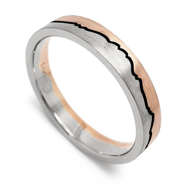 Mountain Range Wedding Ring | Era Design Vancouver Canada