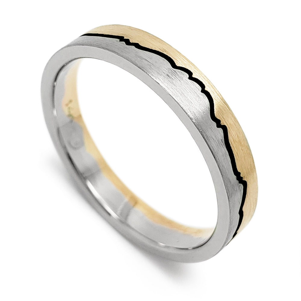 Mountain Range Wedding Ring | Era Design Vancouver Canada