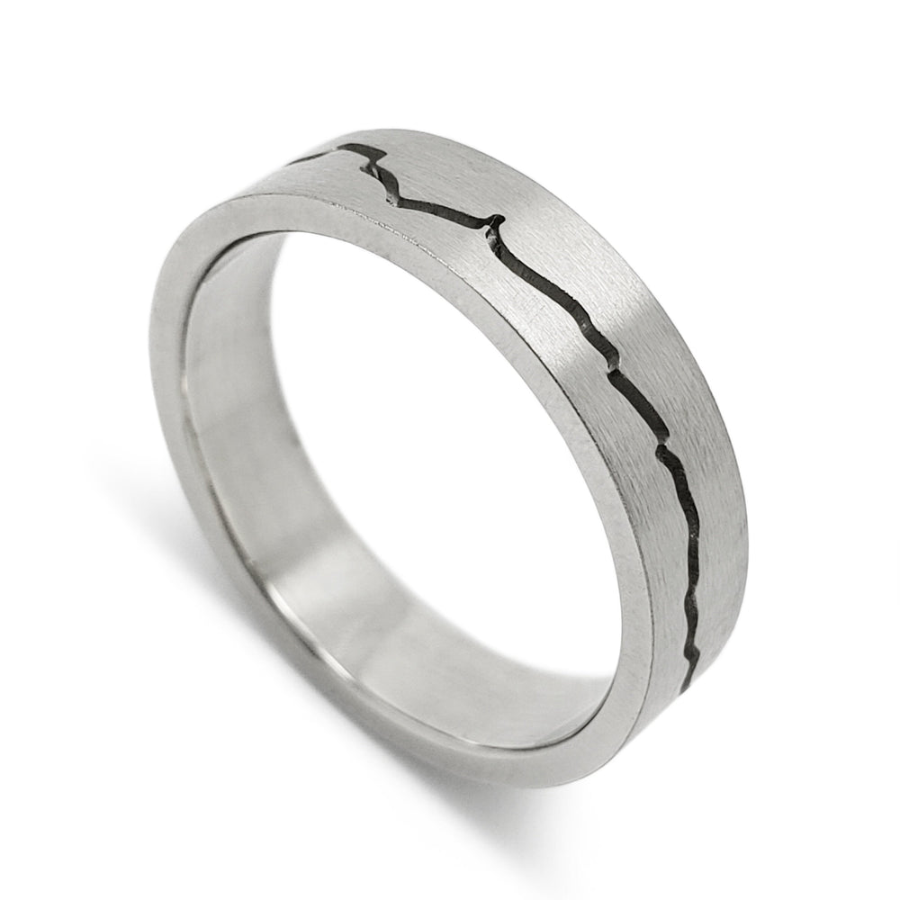 Mountain Range Wedding Ring | Era Design Vancouver Canada