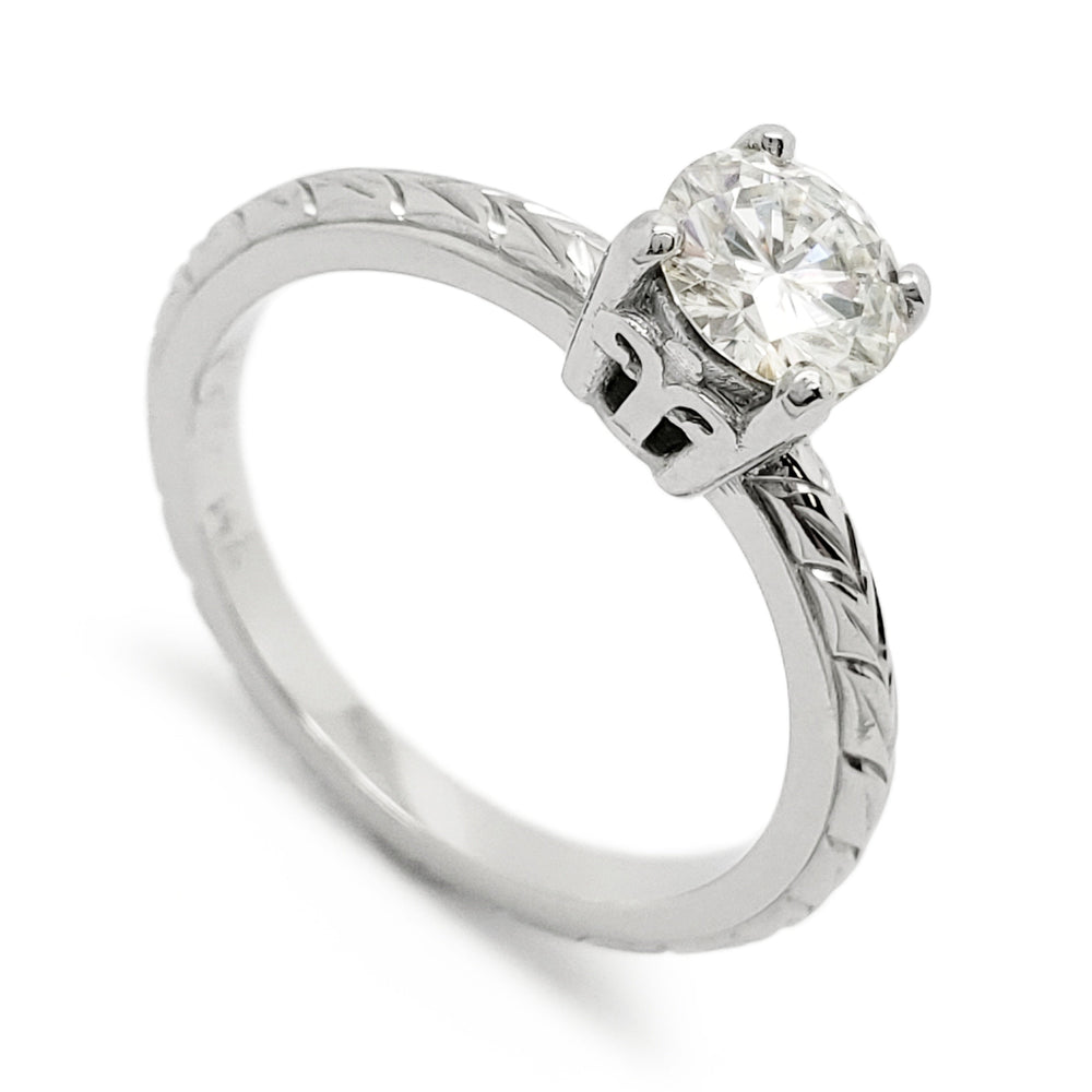 Moissanite Engagement Ring | Era Design Vancouver Canada