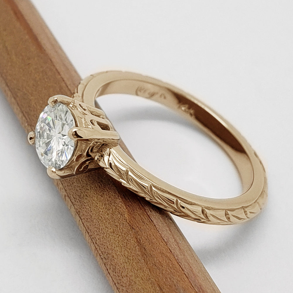 Moissanite Engagement Ring | Era Design Vancouver Canada