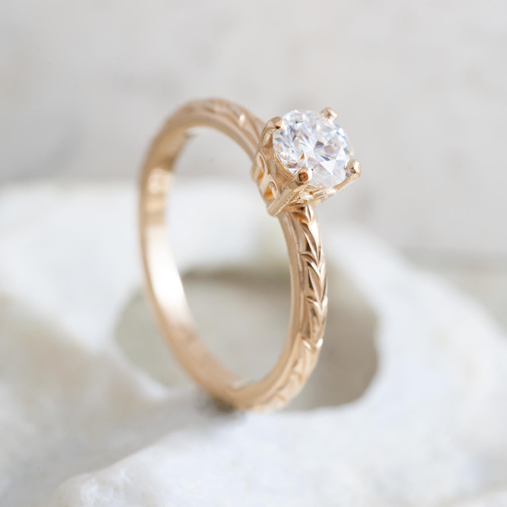 Moissanite Engagement Ring | Era Design Vancouver Canada