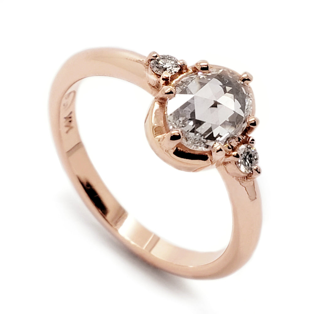 Rose Cut Diamond Engagement Ring | Era Design Vancouver Canada