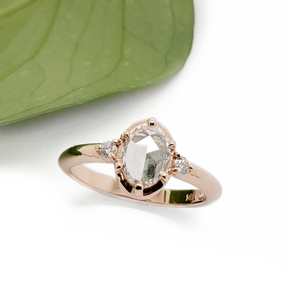 Rose Cut Diamond Engagement Ring | Era Design Vancouver Canada