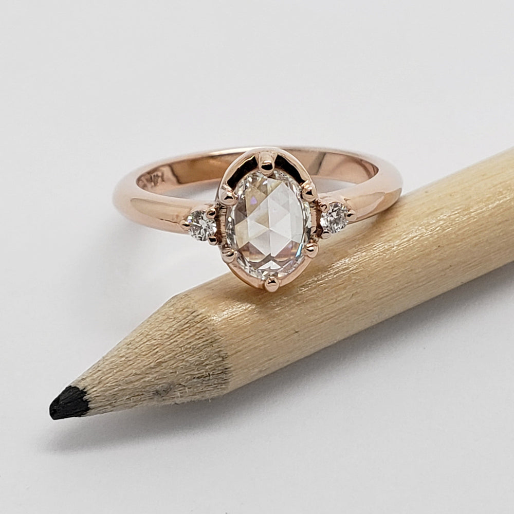 Rose Cut Diamond Engagement Ring | Era Design Vancouver Canada