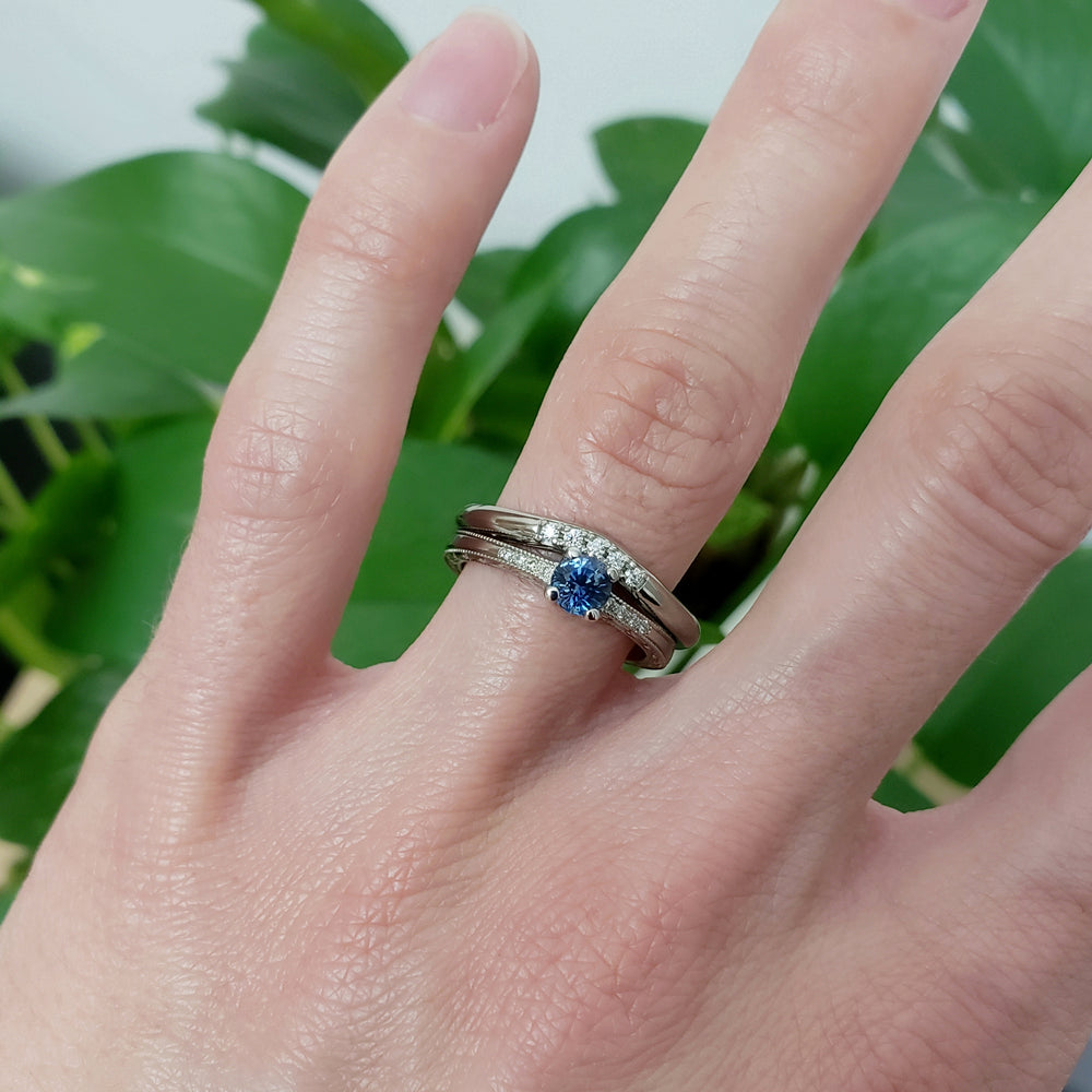 Montana Sapphire Engagement Ring | Era Design Vancouver Canada