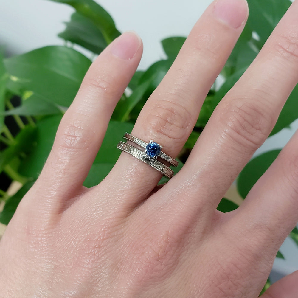 Montana Sapphire Engagement Ring | Era Design Vancouver Canada