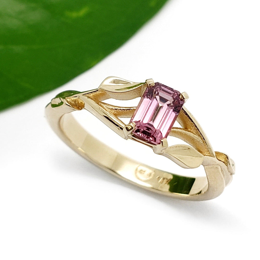 Pink Sapphire Engagement Ring | Era Design Vancouver Canada