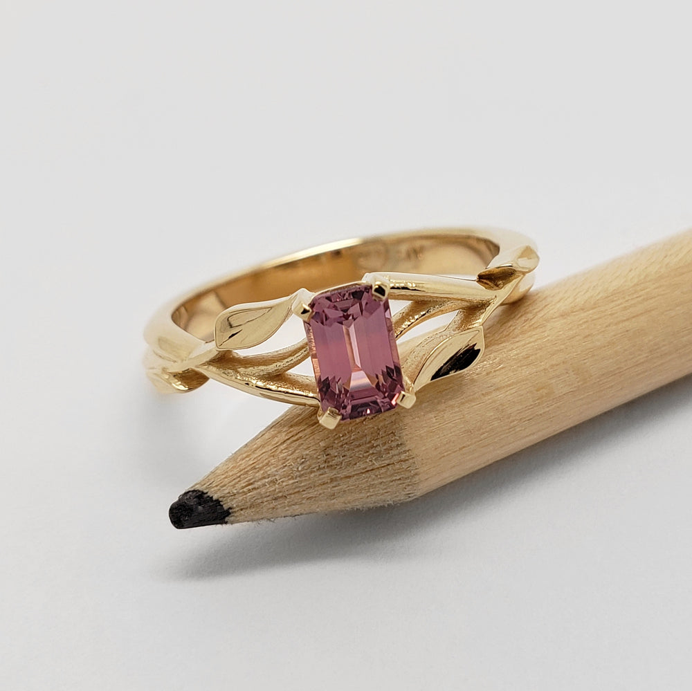 Pink Sapphire Engagement Ring | Era Design Vancouver Canada