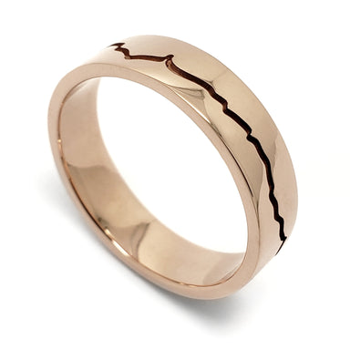 Mountain Range Wedding Ring | Era Design Vancouver Canada
