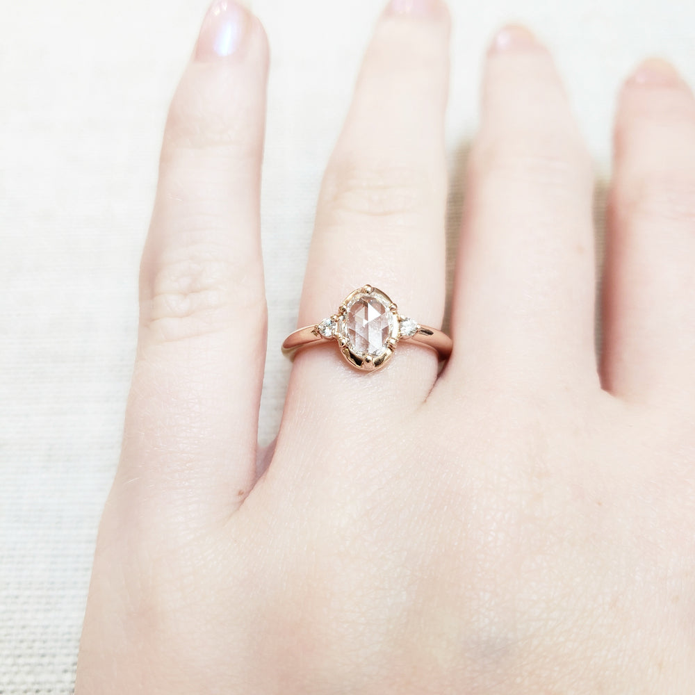 Rose Cut Diamond Engagement Ring | Era Design Vancouver Canada