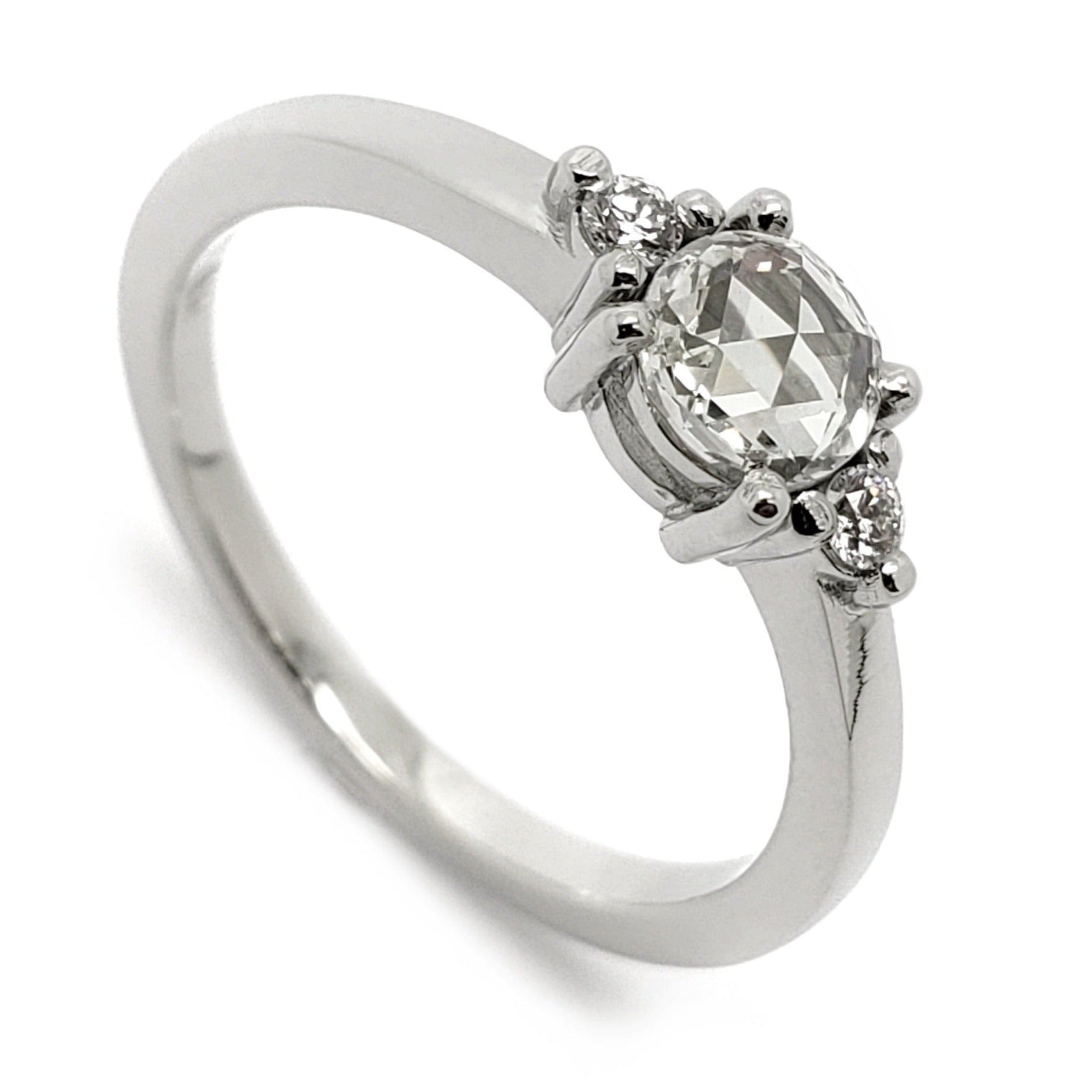 Wide Oval Rose Cut Diamond Multi Shape RIng | Berlinger Jewelry