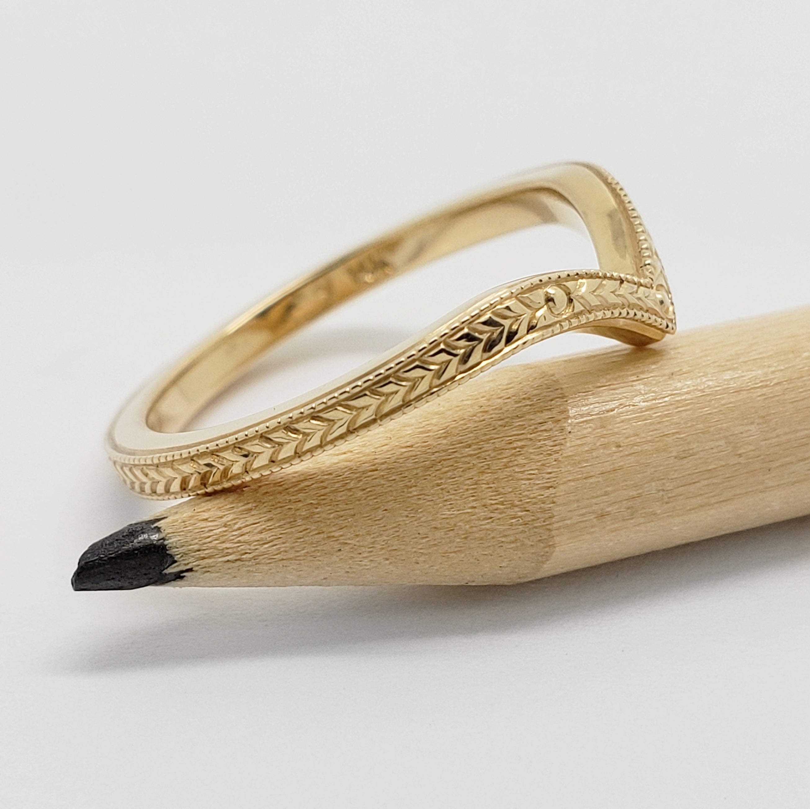 Hand Engraved Wedding Ring | Era Design Vancouver Canada