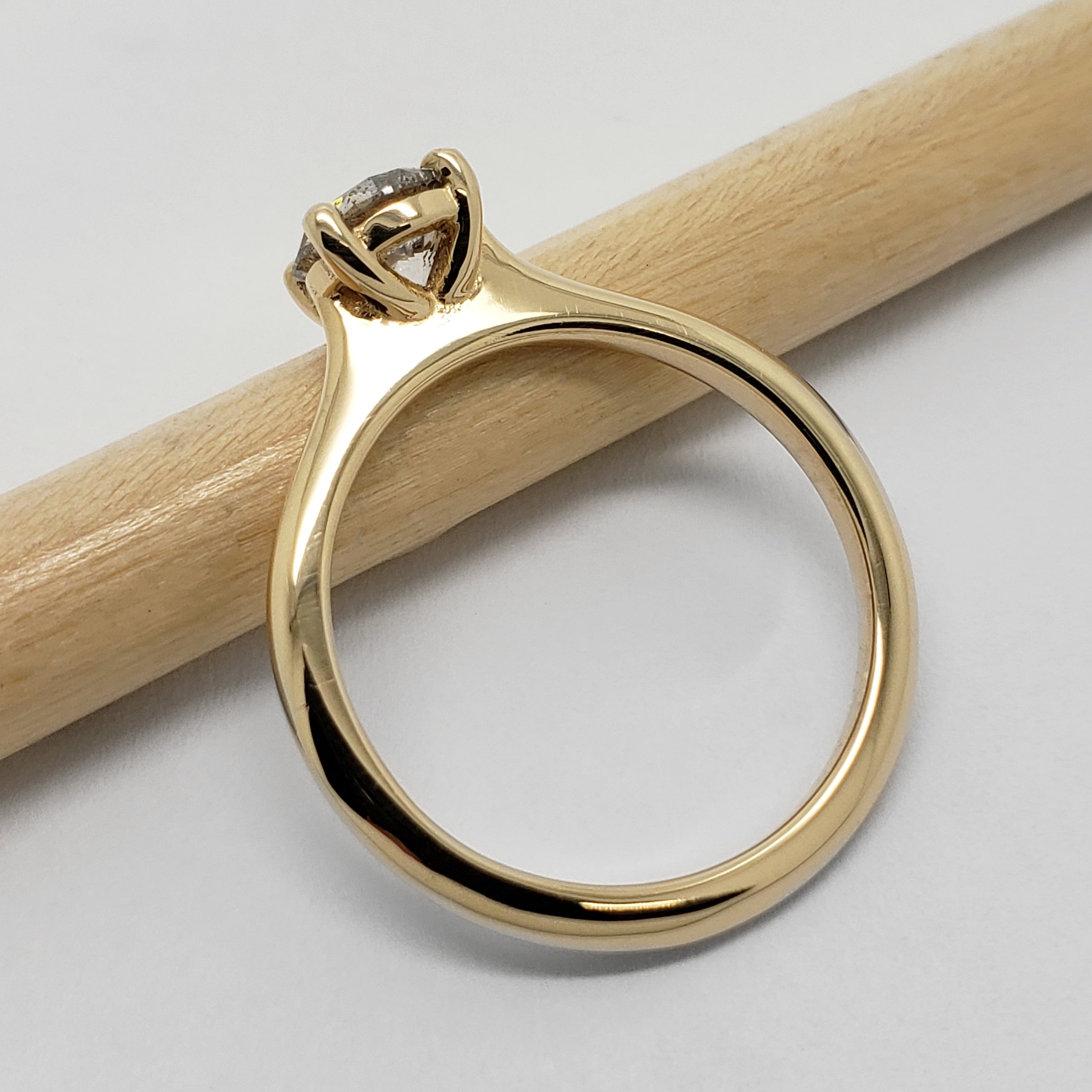 Salt & Pepper Diamond Engagement Ring | Era Design Vancouver Canada
