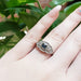 Sapphire & Lab Grown Diamond Engagement Ring | Era Design Vancouver Canada